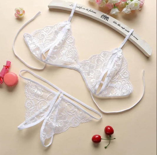 SilkSecret Blush Lace Whisper Set
