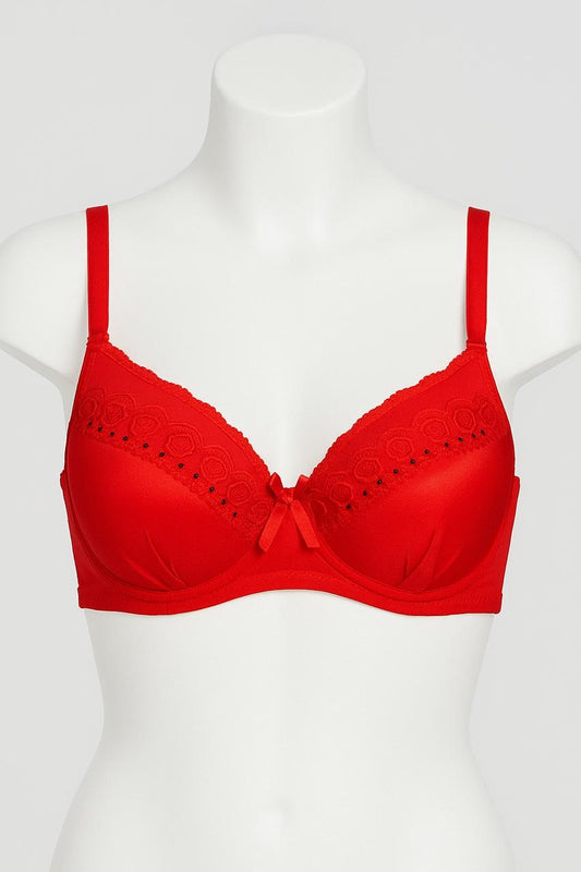 SILKSECRET PINK PETAL LACE BRA